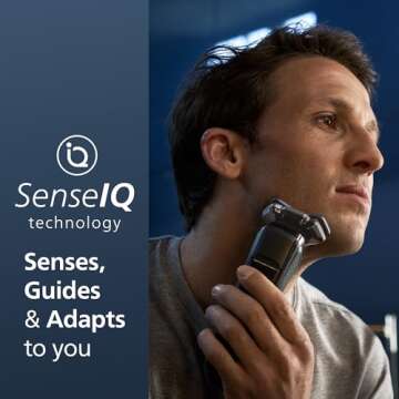 Philips Norelco 9400 Rechargeable Wet/Dry Electric Shaver with SenseIQ and Comfort Glide Ring Techno...