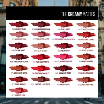 Maybelline Color Sensational Matte Lipstick for Bright Smiles