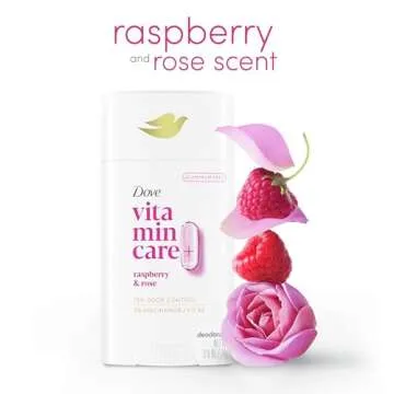 Dove VitaminCare+ Aluminum Free Deodorant Raspberry & Rose