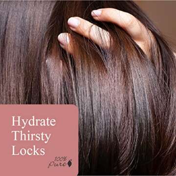 100% PURE Honey & Virgin Coconut Restorative Shampoo & Cleansing Detox Helps Restore Damaged Hair, Replenish Moisture & Body Healthy Hair Growth for Women & Men - Sulfate Free - 13 Fl Oz