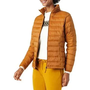 Lightweight Water-Resistant Packable Puffer Jacket for Women