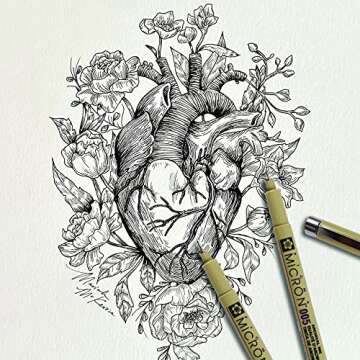 Sakura Pigma Micron 0.25mm Black Ink Pen for Artists