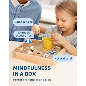 Mini Zen Garden Sandbox for Relaxation and Creativity