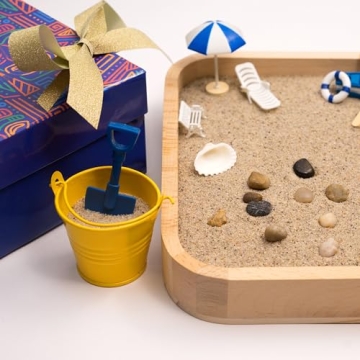 Mini Zen Garden Sandbox for Relaxation and Creativity