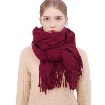 RIIQIICHY Luxe Winter Scarf for Elegant Women’s Wardrobe