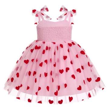 Baby Valentines Day Outfit Girl: My First Valentine's Girl Infant Birthday Princess Dresses for Kids...