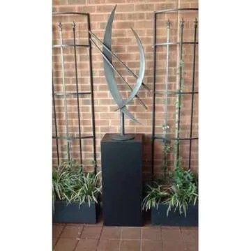 Black Laminate Pedestal for Art Display - 36" Tall