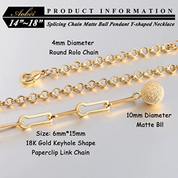 Aobei Pearl Gold Y-Shaped Necklace for Women Fashion