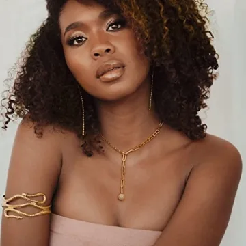 Aobei Pearl Gold Y-Shaped Necklace for Women Fashion