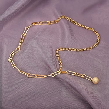 Aobei Pearl Gold Y-Shaped Necklace for Women Fashion