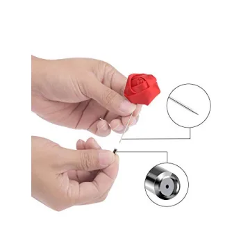 Panfanrel 16-Piece Flower Lapel Pins - Chic Satin Pins