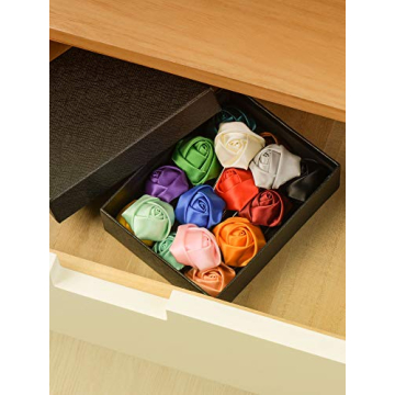 Panfanrel 16-Piece Flower Lapel Pins - Chic Satin Pins