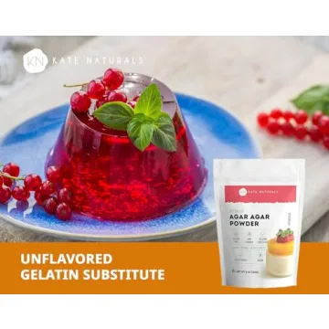 Kate Naturals Agar Agar Powder Vegan Gelatin Substitute