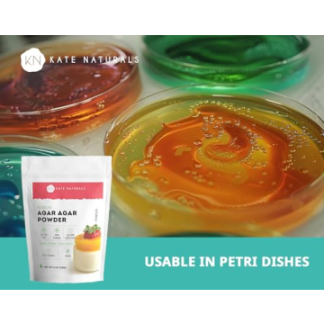 Kate Naturals Agar Agar Powder Vegan Gelatin Substitute