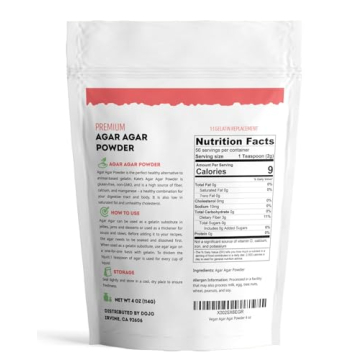 Kate Naturals Agar Agar Powder Vegan Gelatin Substitute