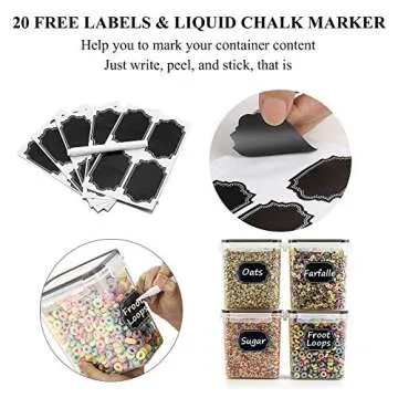 Wildone Airtight Food Storage Containers for Kitchen Organization