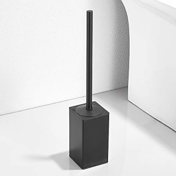 Elegant Freestanding Toilet Brush Holder in Stainless Steel