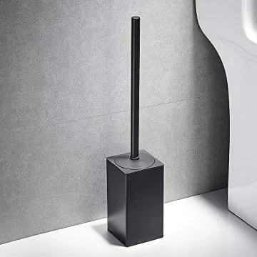 Elegant Freestanding Toilet Brush Holder in Stainless Steel