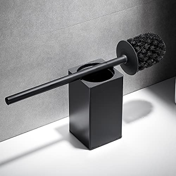 Elegant Freestanding Toilet Brush Holder in Stainless Steel