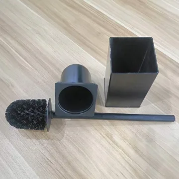 Elegant Freestanding Toilet Brush Holder in Stainless Steel