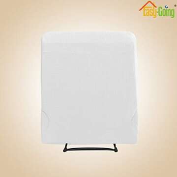 Easy-Going Recliner Stretch Sofa Slipcover Sofa Cover 4-Pieces Furniture Protector Couch Soft with Elastic Bottom Spandex Jacquard Fabric Small Checks(Recliner,Snow White,Large)