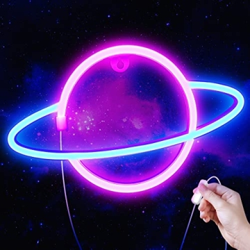 Lumoonosity Planet Neon Sign - Vibrant LED Decor