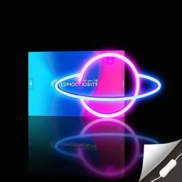Lumoonosity Planet Neon Sign - Vibrant LED Decor