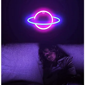 Lumoonosity Planet Neon Sign - Vibrant LED Decor