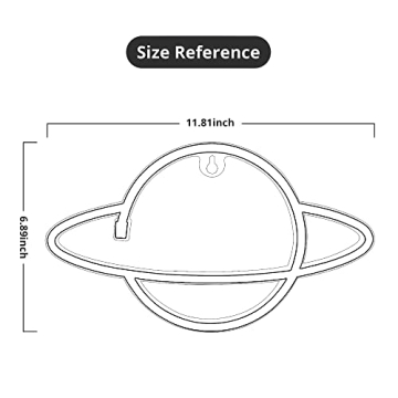 Lumoonosity Planet Neon Sign - Vibrant LED Decor