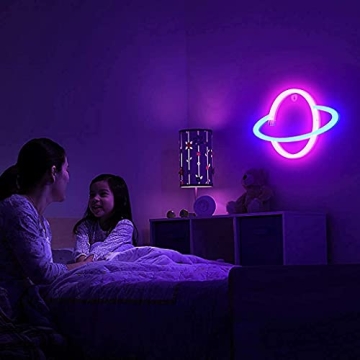Lumoonosity Planet Neon Sign - Vibrant LED Decor
