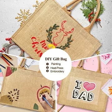 Stylish Ndeno Burlap Jute Tote Bags for All Occasions