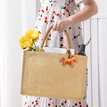 Stylish Ndeno Burlap Jute Tote Bags for All Occasions