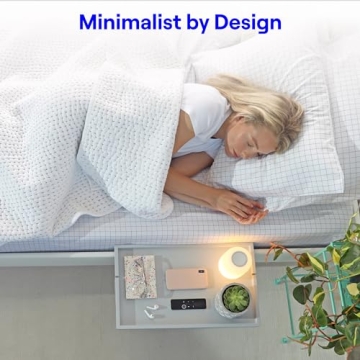 BedShelfie Bedside Shelf for Bunk Bed & Top Bunk, College Dorm Room Essentials, Loft Nightstand, Floating Bed Side Table Tray Storage, Dorm Room Decor, College Dorm Essentials - Original Grey Wood