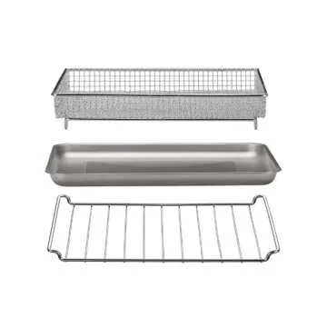 Cuisinart TOA-60BKS Convection AirFryer Toaster Oven, Premium 1800-Watt Oven with 7-in-1 Functions and Wide Temperature Range, Large Capacity AirFryer with 60-Minute Timer/Auto-Off, Black Stainless