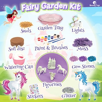 Bloonsy Unicorn Fairy Garden Kit for Creative Kids