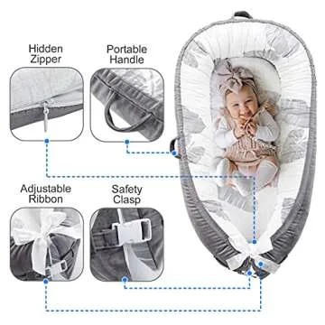 Versatile Baby Lounger Cover for Co Sleeping and Travel