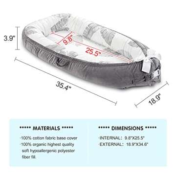 Comfortable Portable Baby Lounger Cover for Co Sleeping