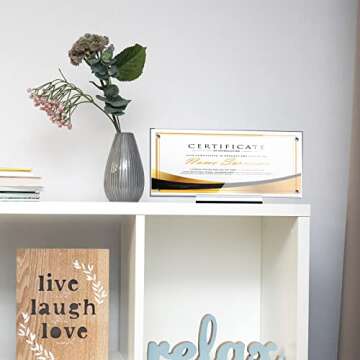 Chunful Acrylic Business License Frame - 2 Pack, Clear Design