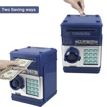 HUSAN Piggy Banks for Kids - Electronic Safe Coin Bank