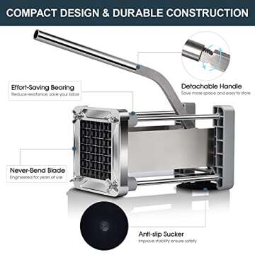 Sopito Professional Potato Cutter for Perfect Homemade Fries