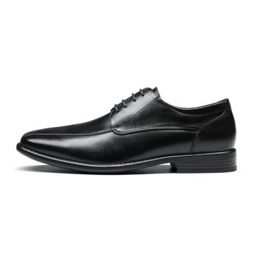 Bruno Marc Men's Dress Shoes Formal Classic Square Toe Lace-up Oxfords Black Size 10 M US DP-03