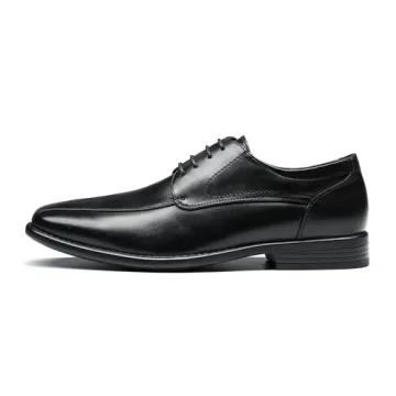 Bruno Marc Men's Dress Shoes Formal Classic Square Toe Lace-up Oxfords Black Size 10 M US DP-03