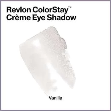 REVLON Crème Eyeshadow, ColorStay 24 Hour Eye Makeup, Highly Pigmented Cream Formula in Blendable Matte & Shimmer Finishes, 750 Vanilla, 0.18 Oz