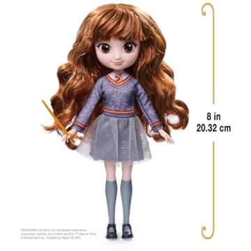 Wizarding World Harry Potter, 8-inch Hermione Granger Doll, Kids Toys for Ages 5 and up