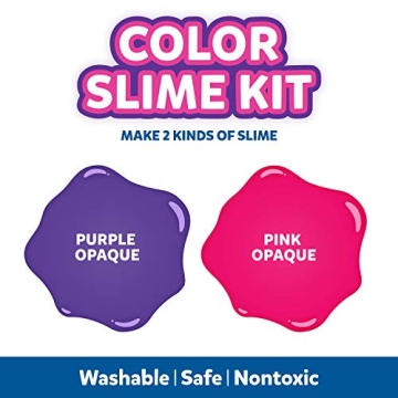 Elmer's Pink Purple Slime Kit with Magical Liquid Activator