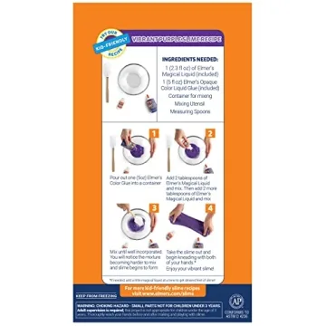 Elmer's Pink Purple Slime Kit with Magical Liquid Activator