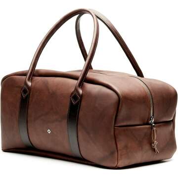 NOKONA Weekender Travel Duffle Bag | Premium Leather | Made in USA