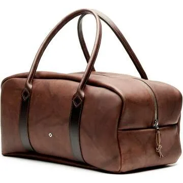 Handcrafted NOKONA Travel Duffle Bag - Walnut Crunch