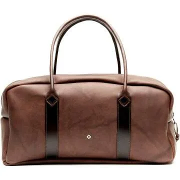 Handcrafted NOKONA Travel Duffle Bag - Walnut Crunch