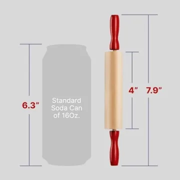 Mini Rolling Pin Set for Kids - Fun 7.5 Inch Wooden Rollers